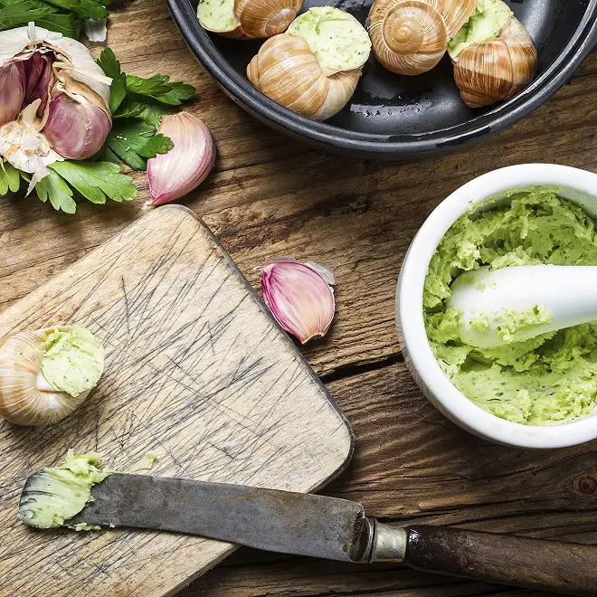 le beurre d'escargots