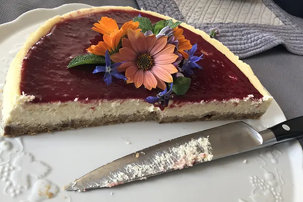découpe du cheese cake