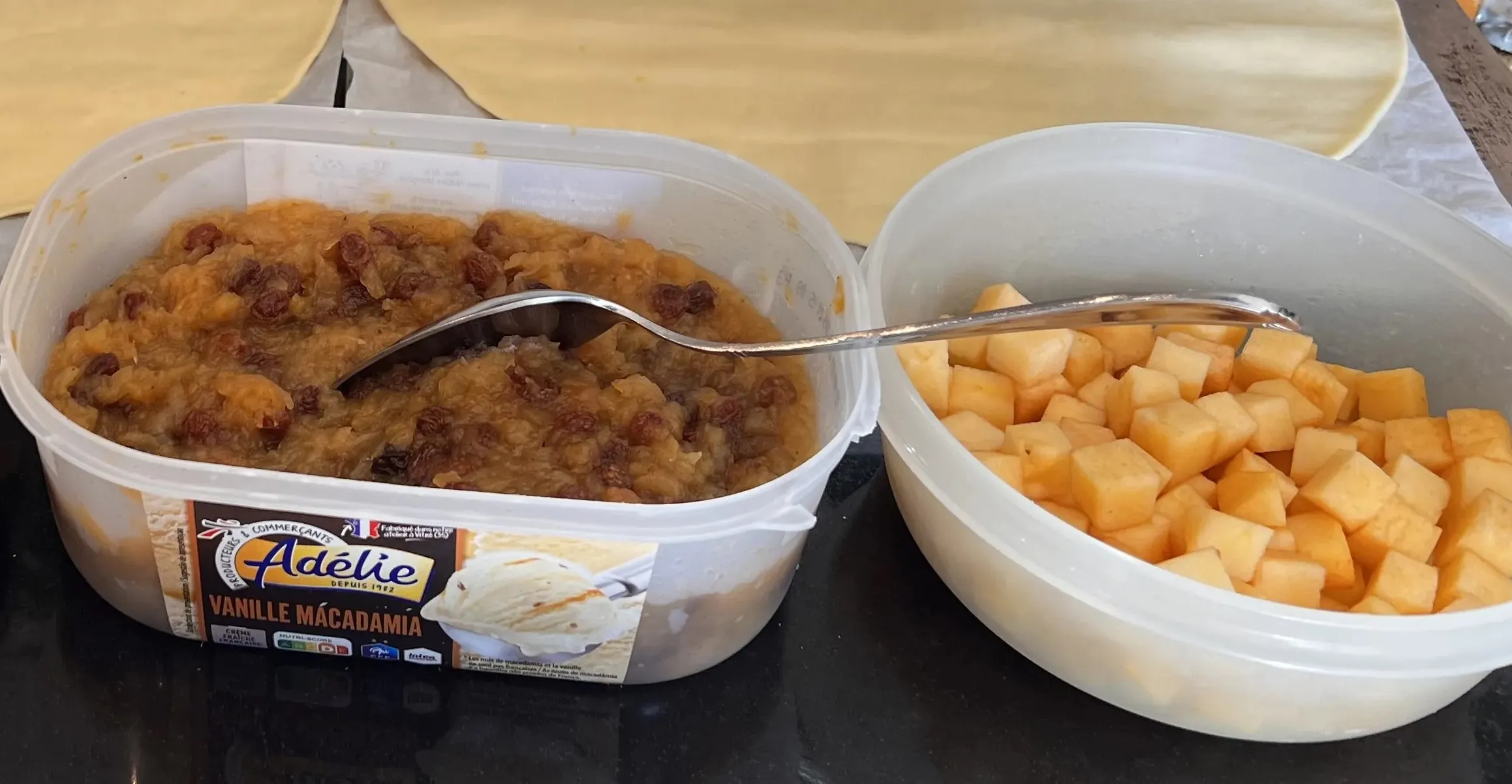 preparation des pommes
