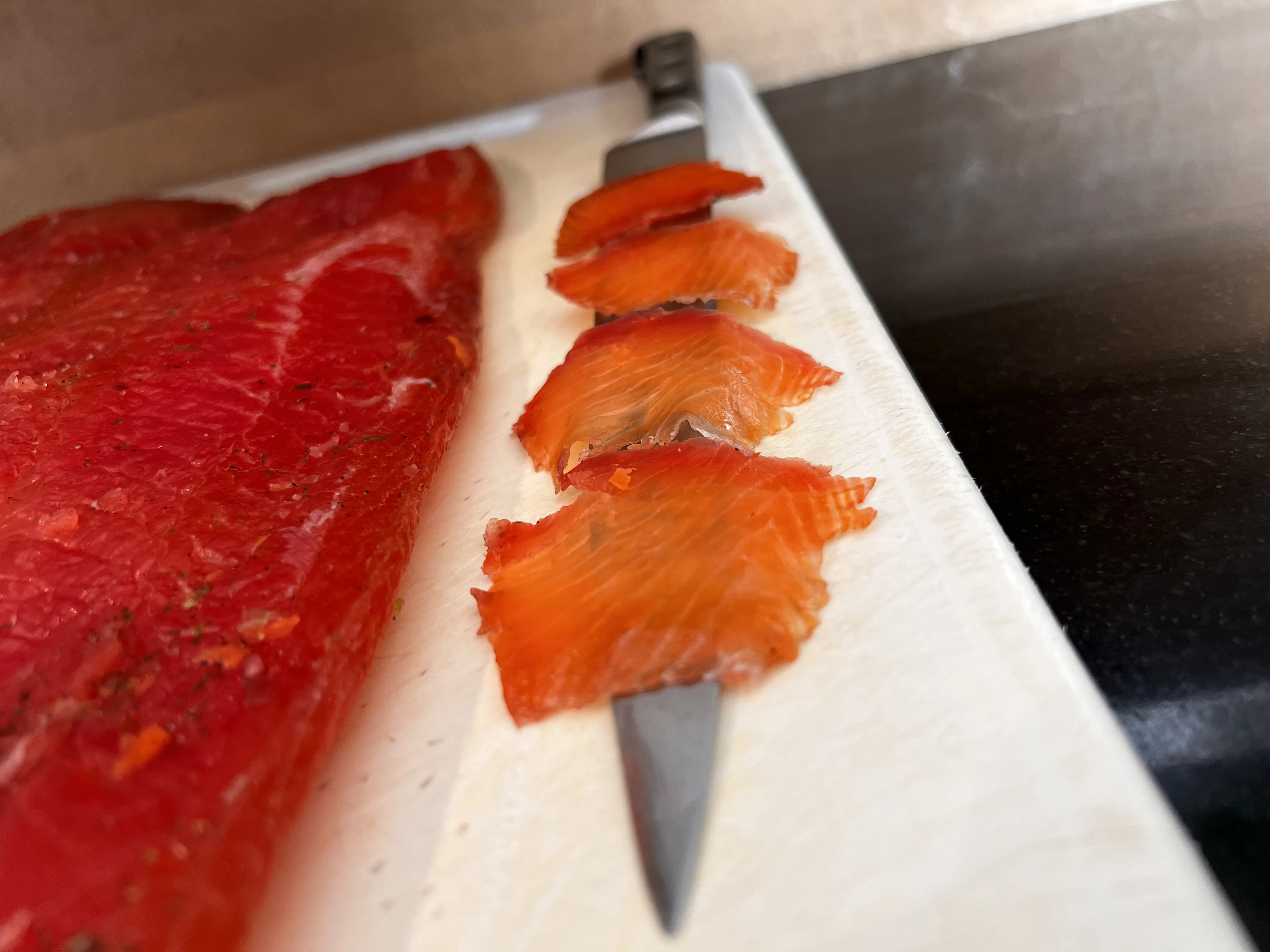 Gravlax en tranche très fine