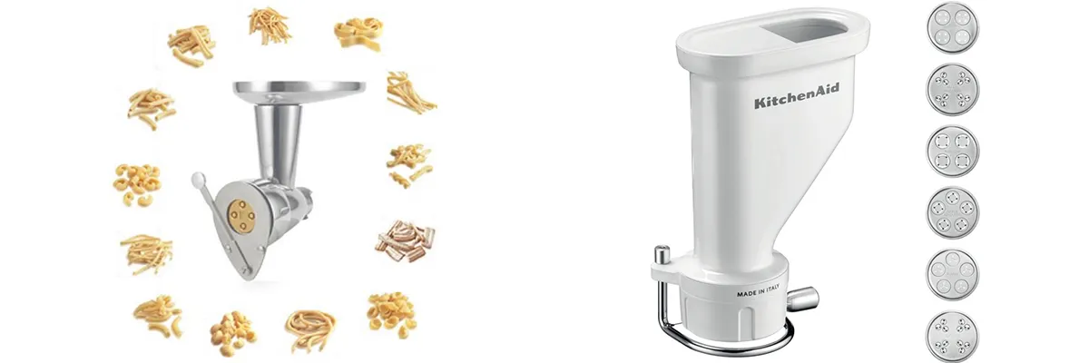 les accessoires pour pâtes des robots pâtissier et ménagers kenwood et kitchenaid