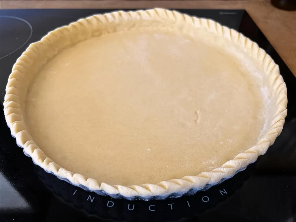 une belle pâte à tarte, toute simple
