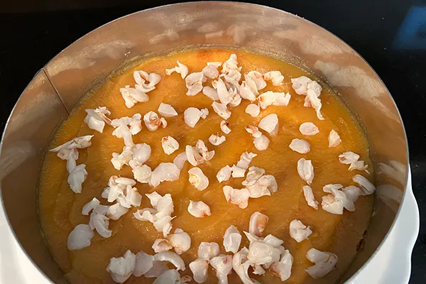 on ajoute plein de litchees en morceaux