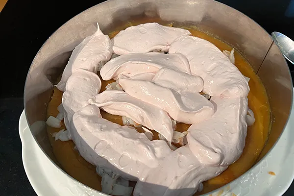 un ajoute la creme chiboust