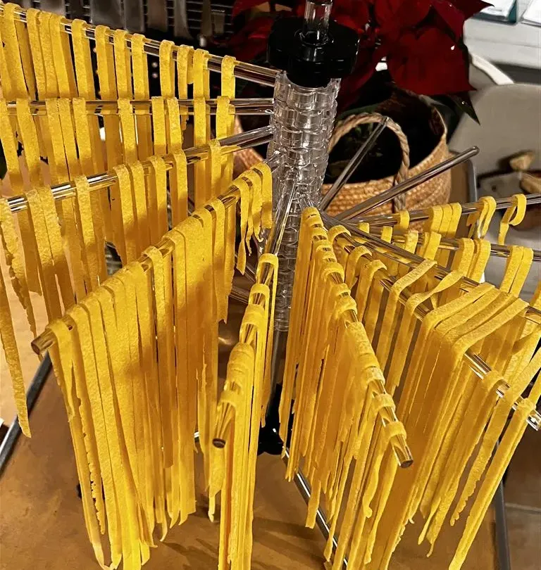 le séchage des pâtes fraiches