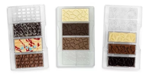 les moules pour tablette ou barre de chocolat