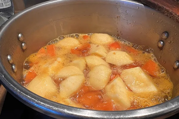 la cuisson des fruits